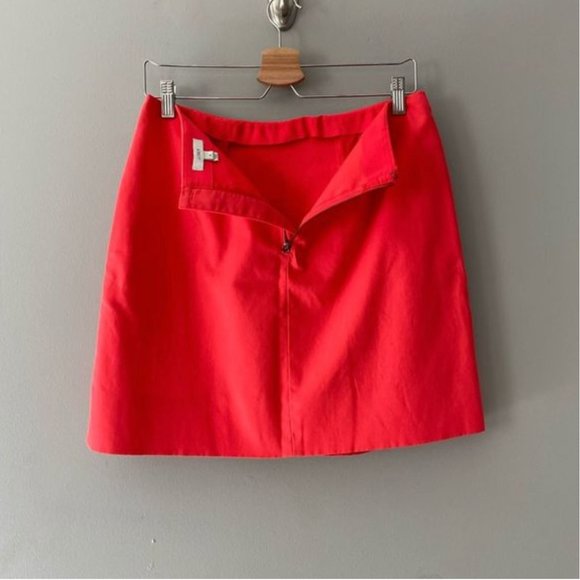 J. Crew Mini Flare Skirt Coral Orange Size 6 - Picture 5 of 11